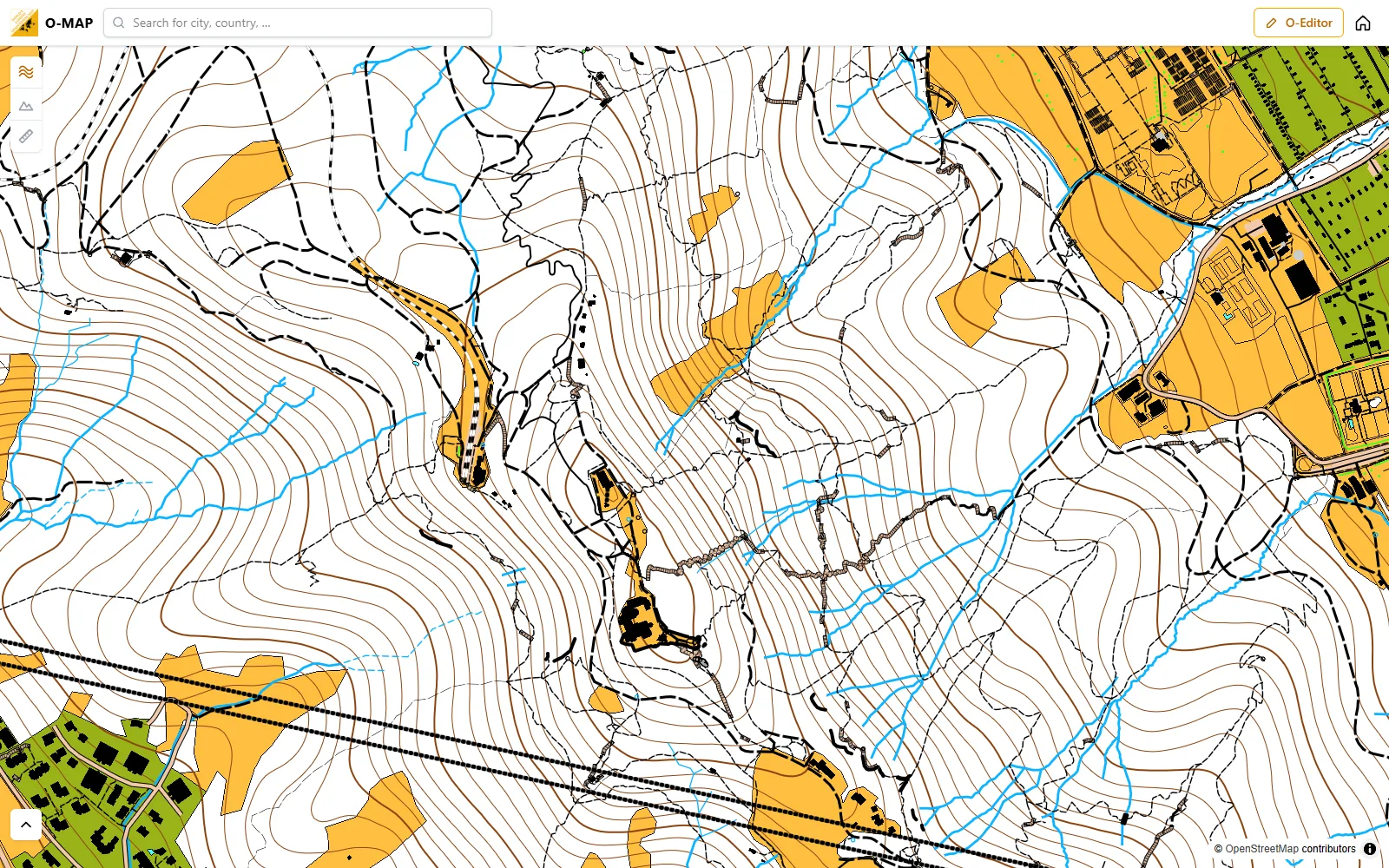 Orienteering map
